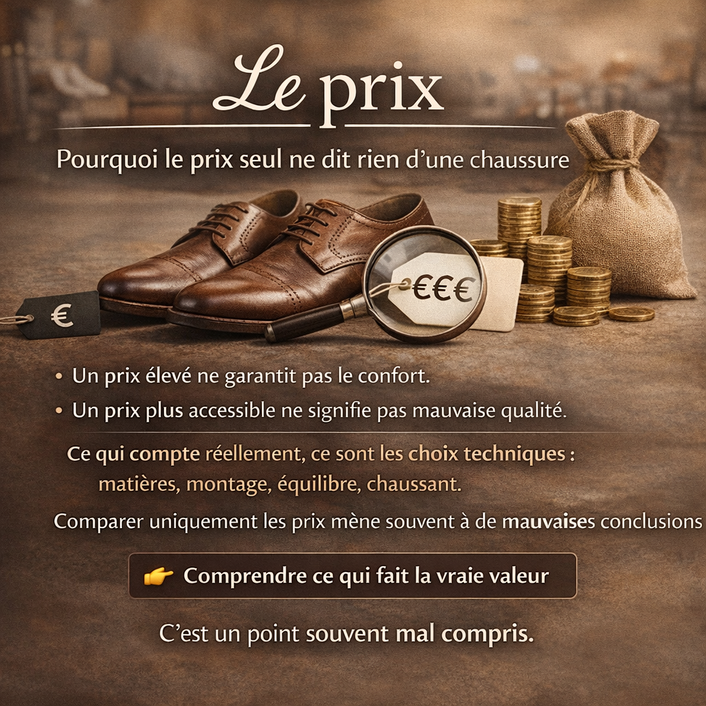 Pourquoi le prix seul ne dit rien d’une chaussure