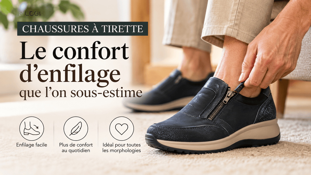 Chaussures à tirette : le confort d'enfilage que l'on sous-estime - Chaussures Raoul
