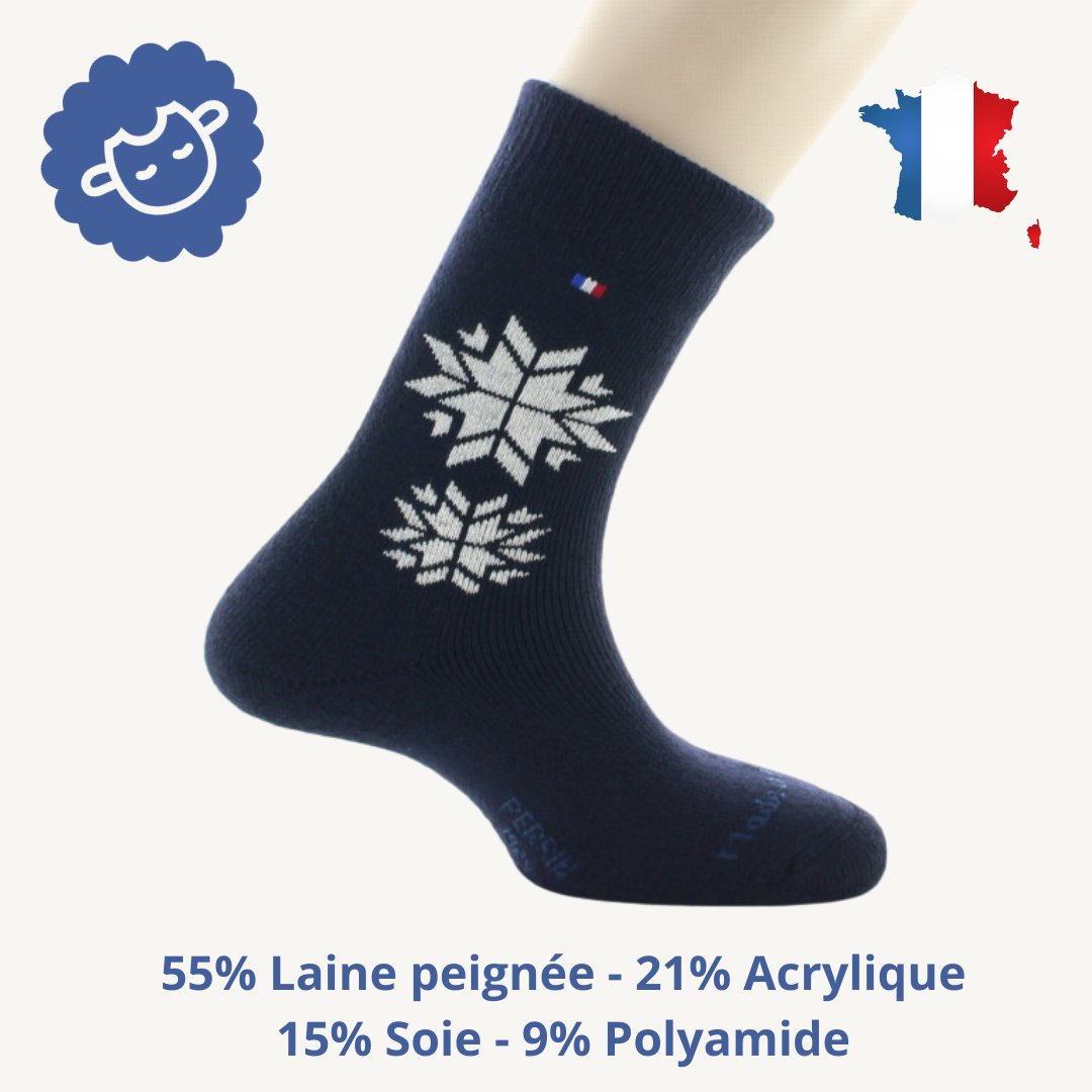 Chaussette "Snow" de chez Perrin - Accessoires - Chaussuresraoul