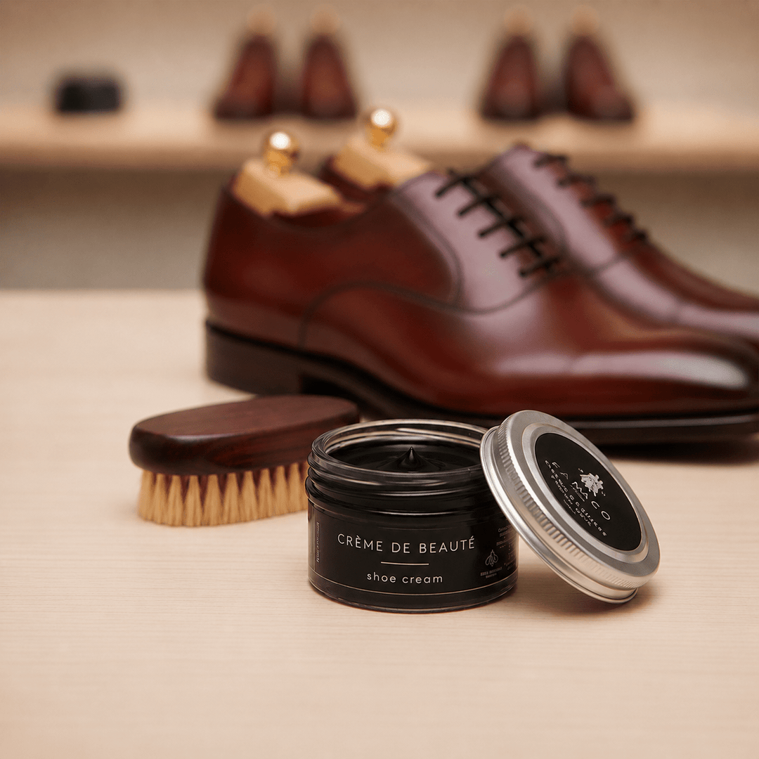 Crème de soin pour cuir noir – Nourrit, ravive &amp; fait briller - Accessoires - Chaussuresraoul - orthopédique - semelles - chaussures - Famaco