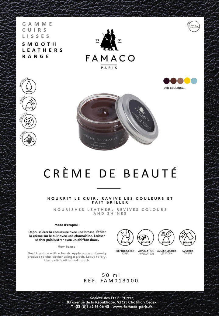 Crème de soin pour cuir – Nourrit, ravive & fait briller - Accessoires - Chaussuresraoul - orthopédique - semelles - chaussures - Chaussuresraoul