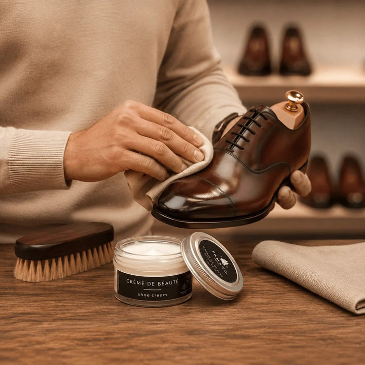 Crème de soin pour cuir Rouge Vif – Nourrit, ravive &amp; fait briller - Accessoires - Chaussuresraoul - orthopédique - semelles - chaussures - Famaco