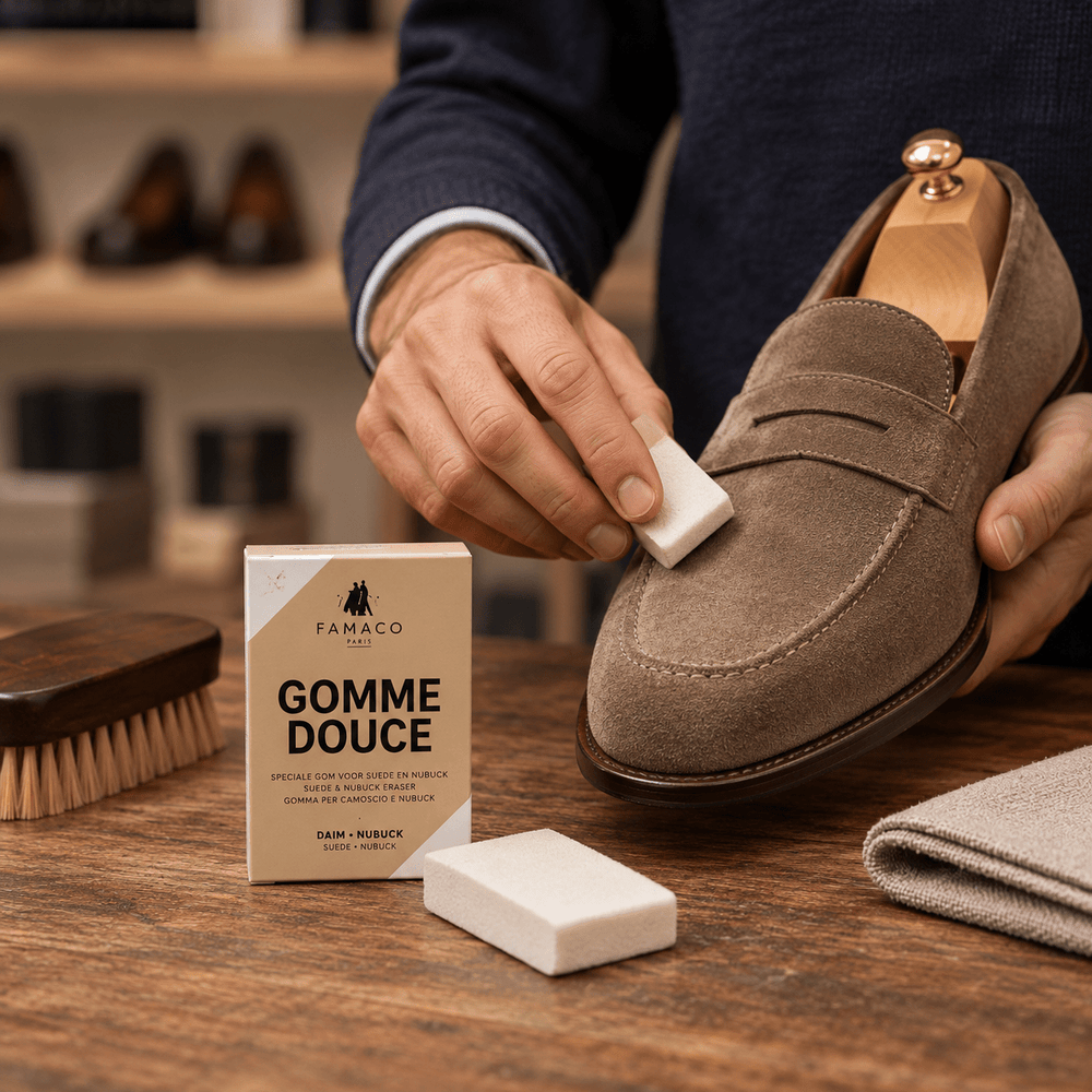Gomme daim & nubuck - Accessoires - Chaussuresraoul - orthopédique - semelles - chaussures - Famaco