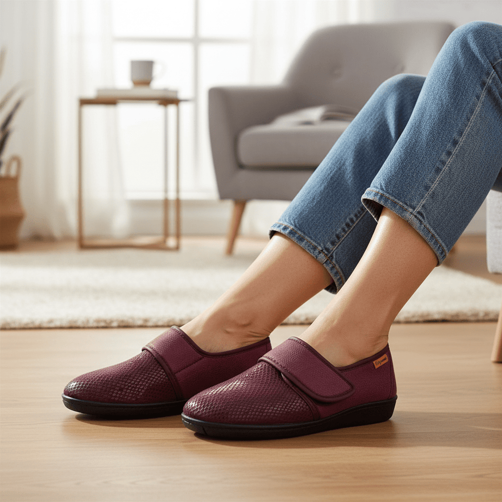 "La Raoul" Chaussons / Pantoufles élastiques - Pantoufles dame - Chaussuresraoul - orthopédique - semelles - chaussures - Calzamedi