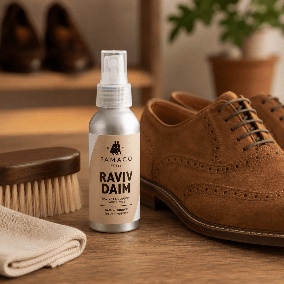 Raviv Daim pour chaussures en nubuck - Accessoires - Chaussuresraoul - orthopédique - semelles - chaussures - Famaco