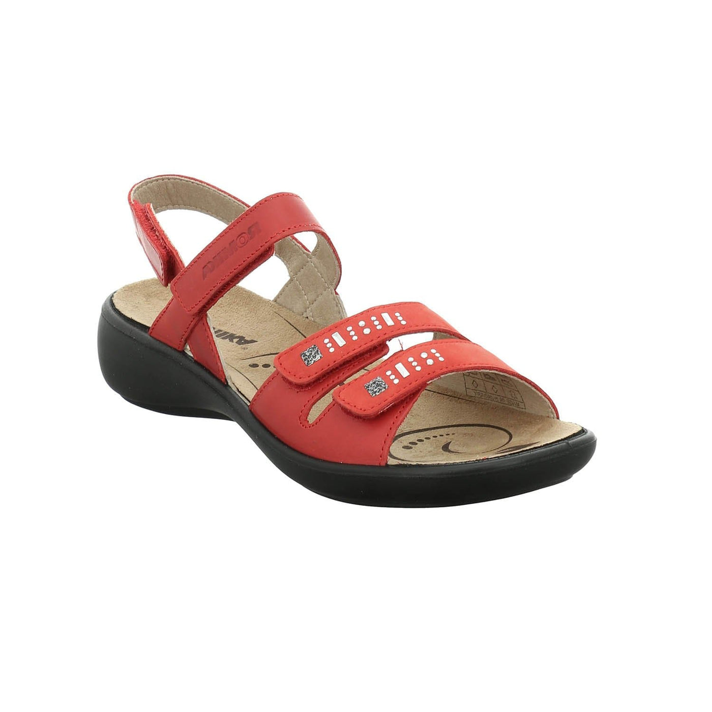 Romika Ibiza 86 | Chaussures confortables - 35 / Rouge - Sandales dame