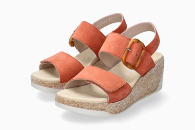 Mephisto Giulia | Chaussures confortables - Corail / 35 - Sandales dame