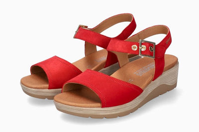 Mephisto Carolyne | Chaussures confortables - Rouge / 35 - Sandales dame